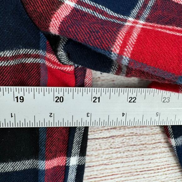 MNML‎ Plaid Flannel Shirt Men's Size XS Blue/Red/White - Picture 5 of 6